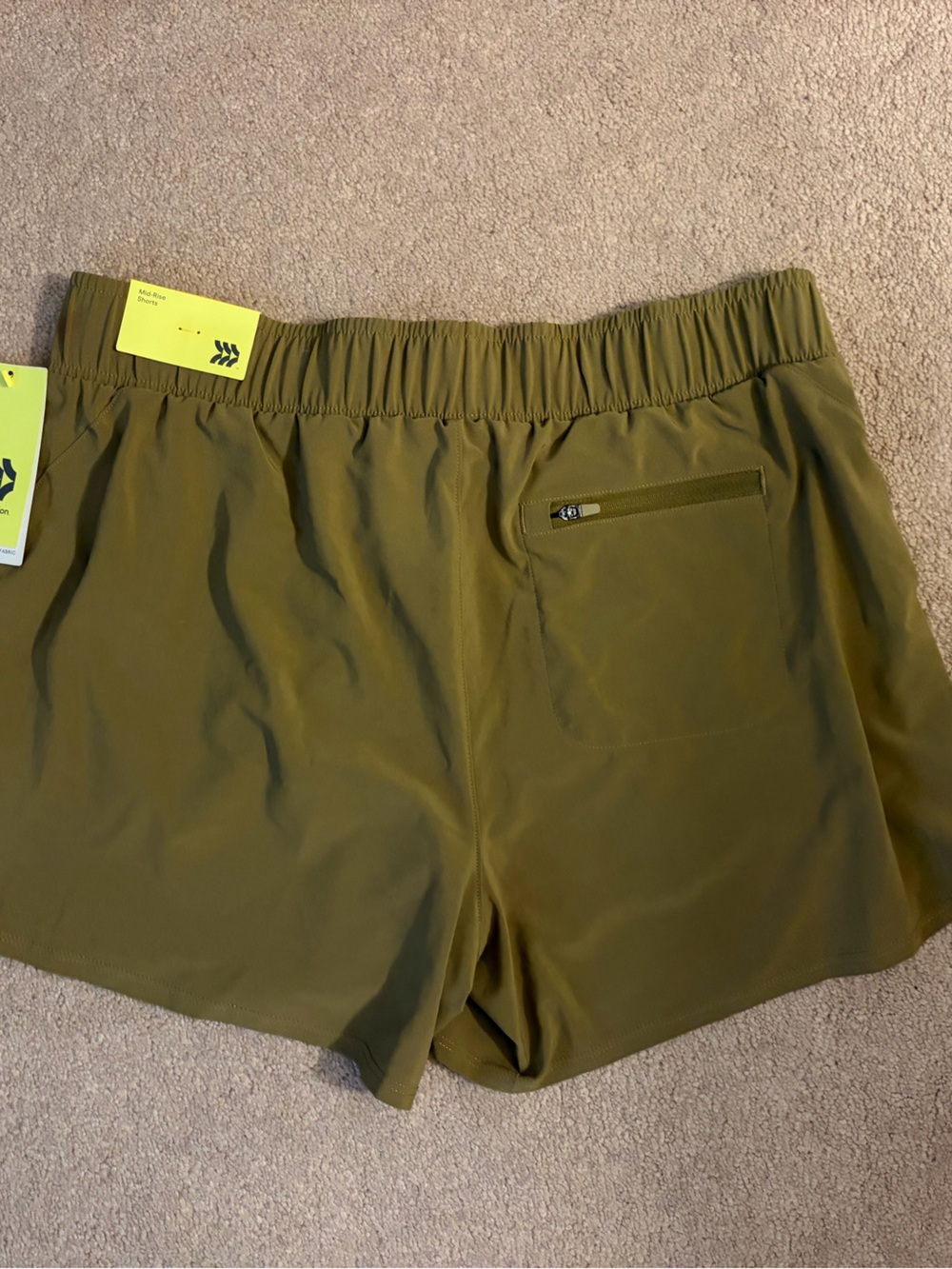 Women’s Olive Green All in Motion Athletic Shorts - Performance Stretch Size S